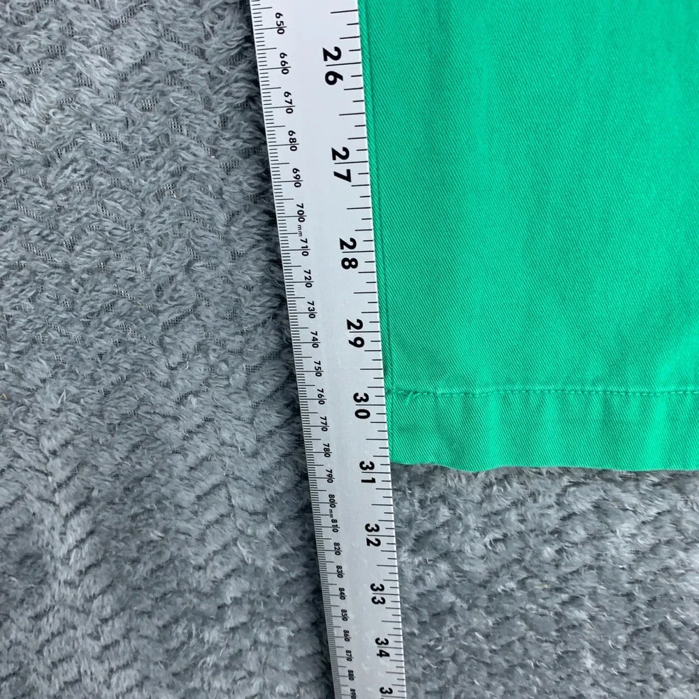 Polo Ralph Lauren Pants Mens 34x32 Green Classic Fit Cotton Chinos Flat Front
